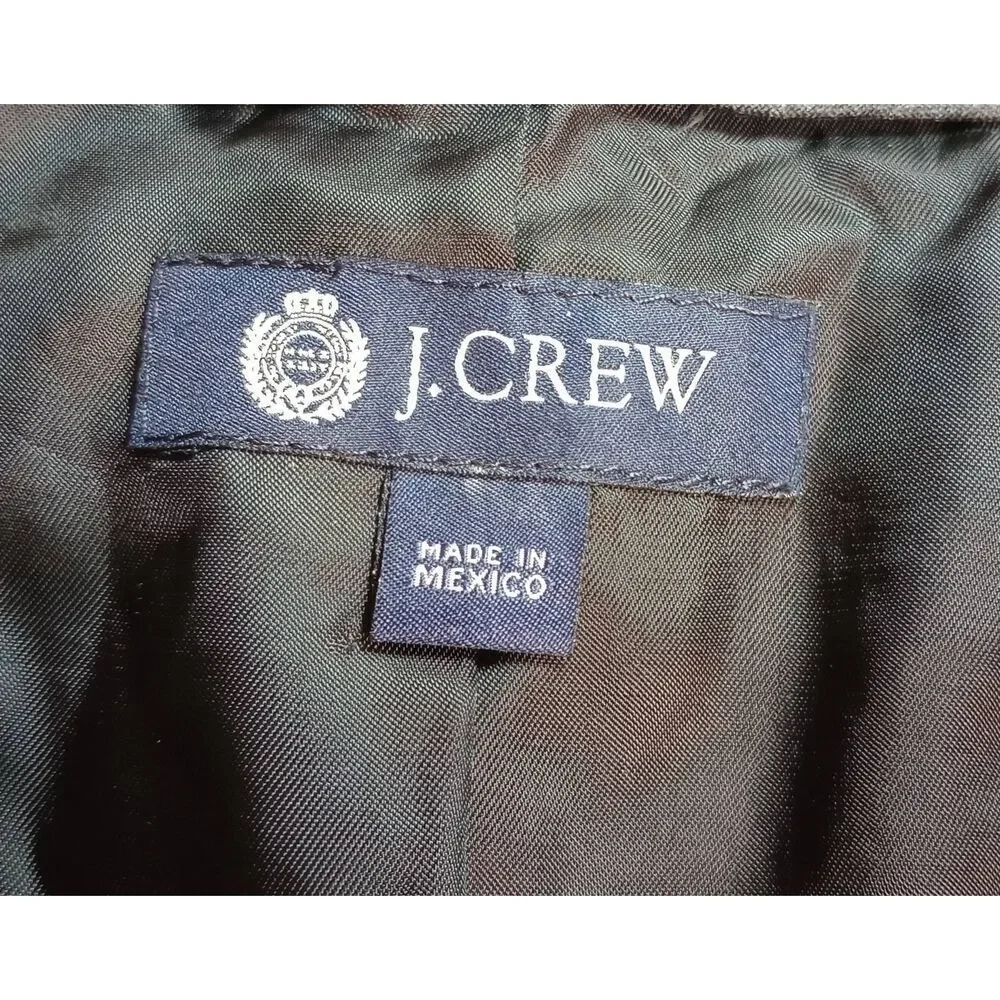 J Crew Blazer Men's 42R Black Italian‎ Wool